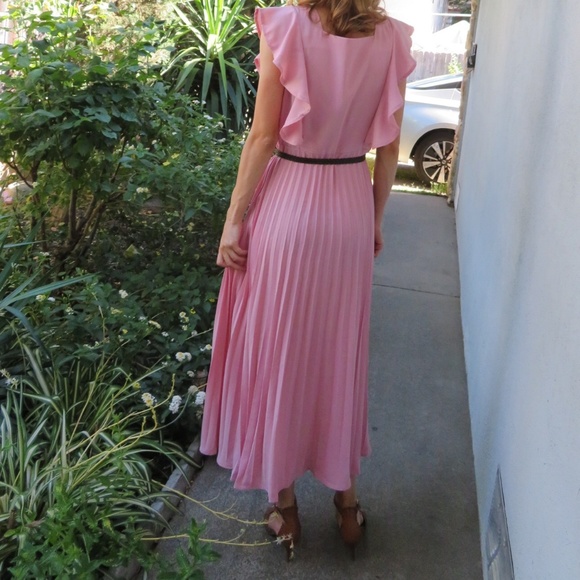 πHP!Last one! Pleated Blush Dress - Picture 4 of 4